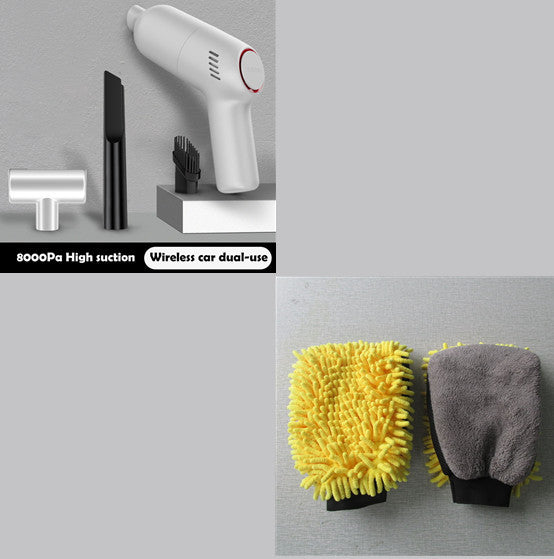 Flag Village Auto Tools Mini Fashion Car High-Power Car Vacuum Cleaner