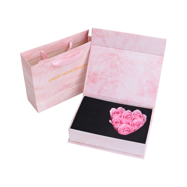 Flag Village Mothers Day Rose Gift Box Soap Flower Artificial Rose Window