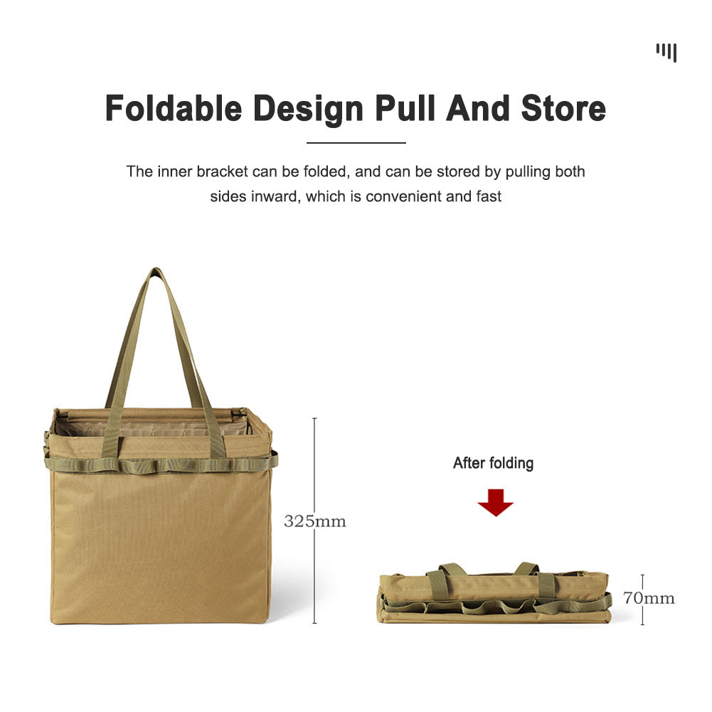 Flag Village Outdoor Folding Storage Box Shopping Bag