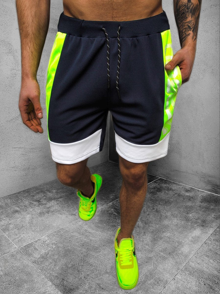 Flag Village Men's Shorts Sports Fitness Running Shorts Five-point Pants