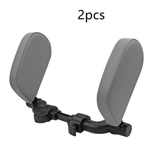 Flag Village Auto Tools Car headrest pillow Sleep Adjustable Side Car Soft Travel Seat Headrest Auto Leather Support Neck Pillow Cushion car accessories