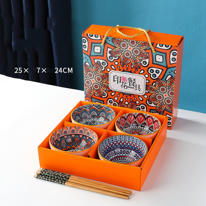 Flag Village Bohemian Tableware Set Ceramic Tableware Gift Box
