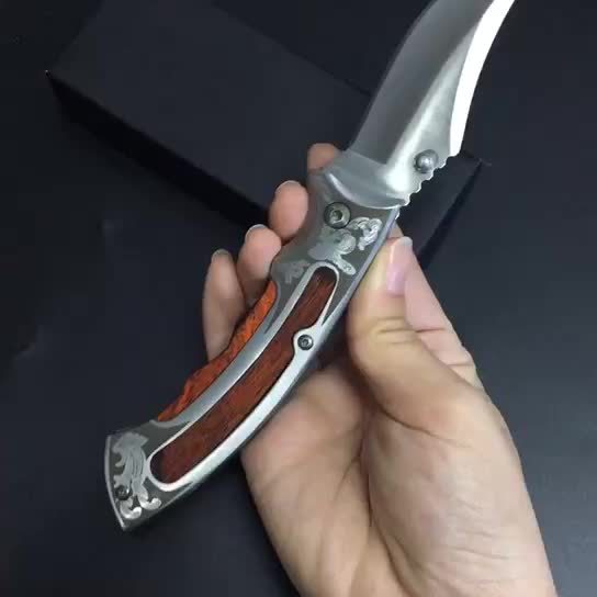 Flag Village Portable Outdoor Camping Survival Folding Knife