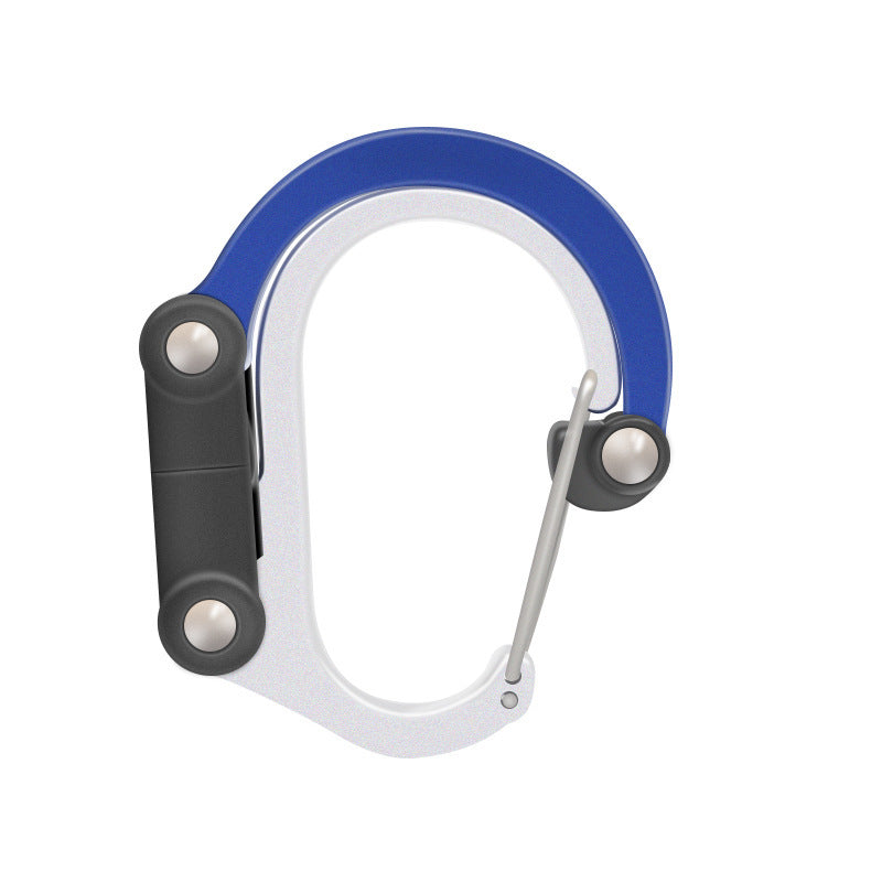 Flag Village Hybrid Gear Clip - Carabiner Rotating Hook Clip Non-Locking Strong Clips For Camping Fishing Hiking Travel Backpack Out