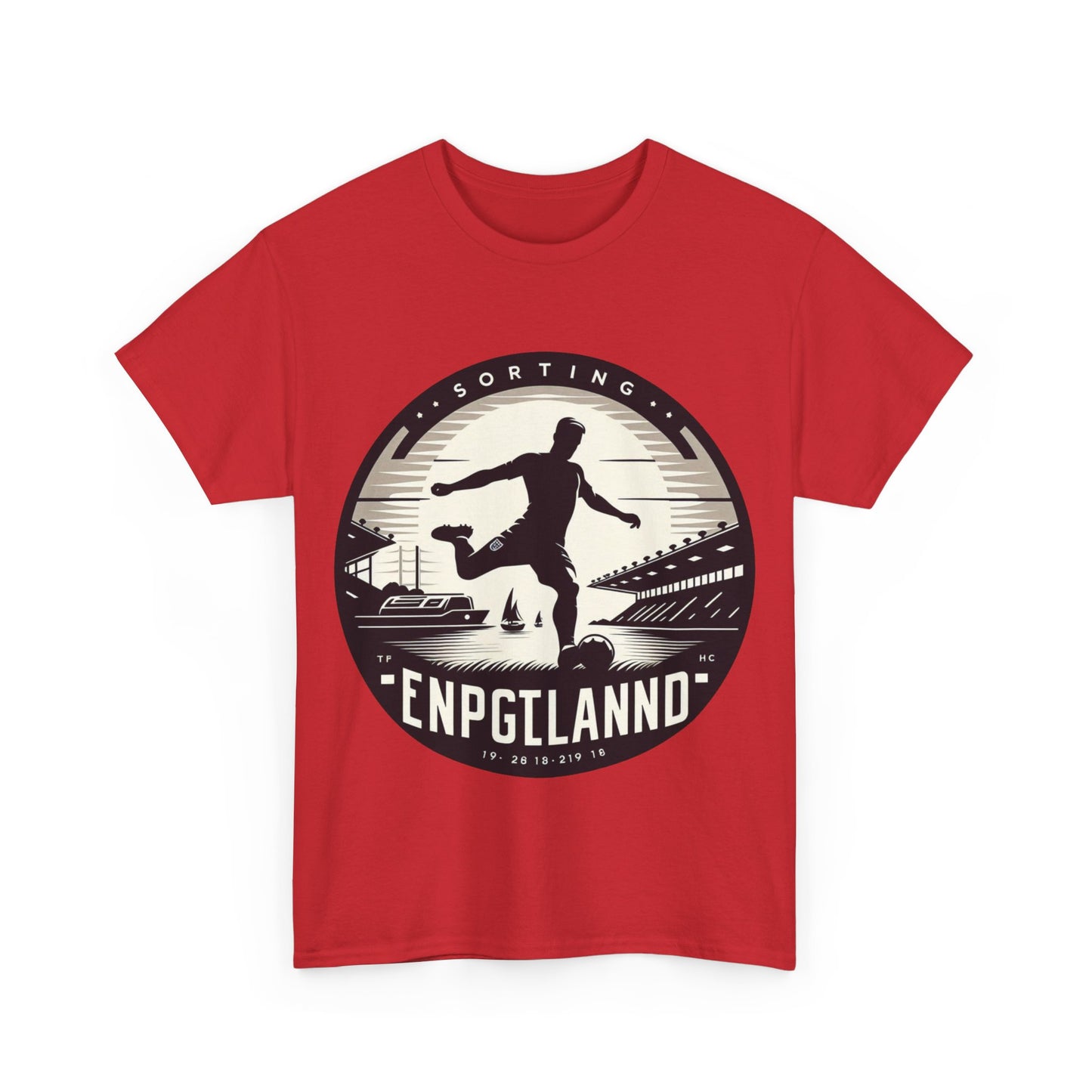 Flag Village England Sporting Flag T-SHIRT Heavy Cotton Tee GBR0004