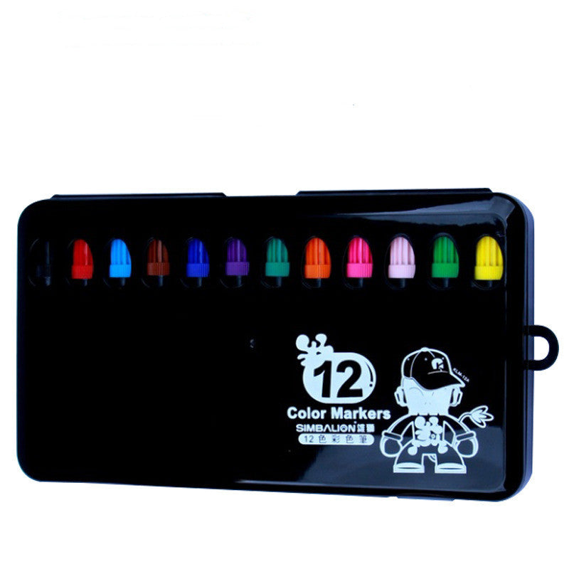Flag Village Painting Crayons Gift Box Children's Thick Head Set
