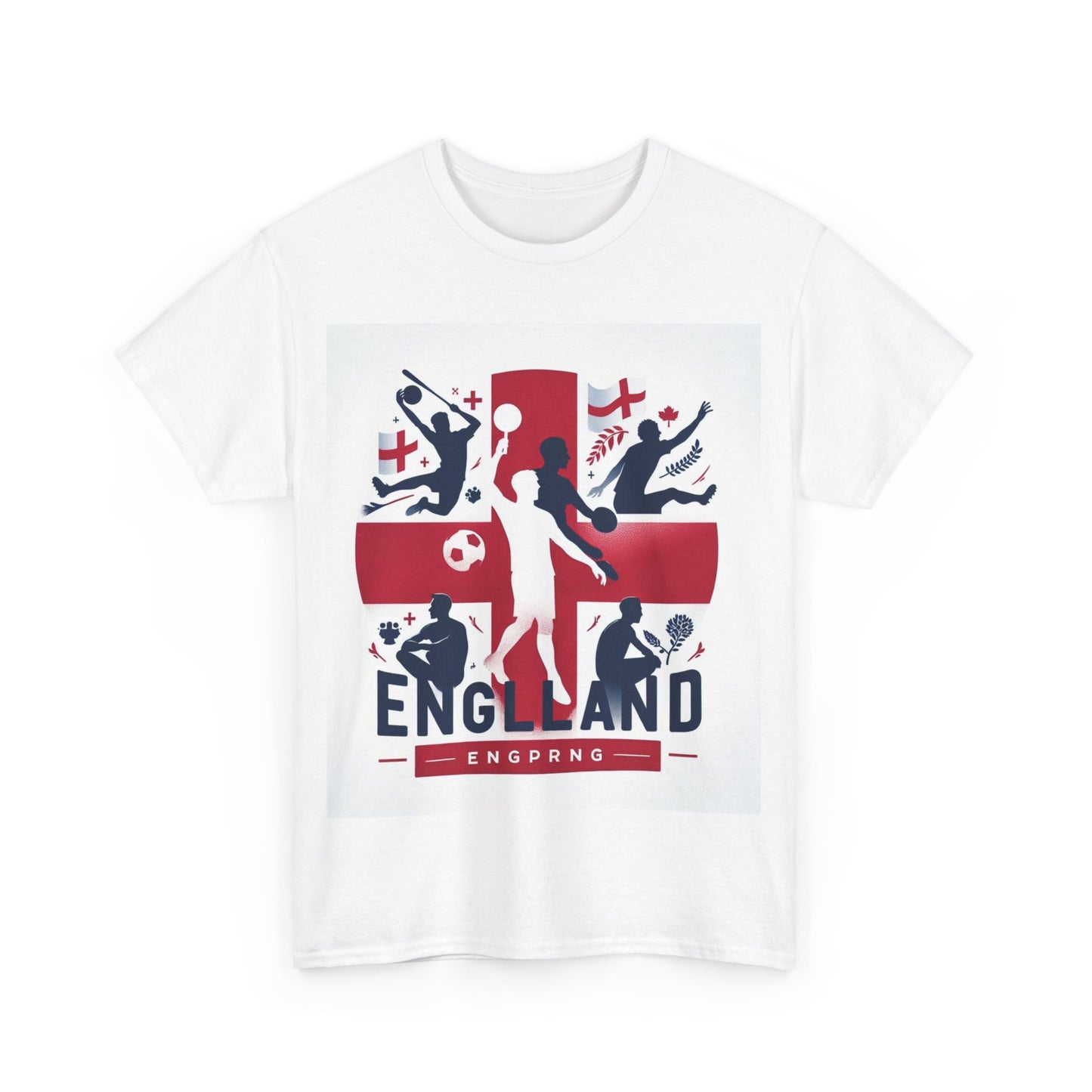 Flag Village England Sporting Flag T-SHIRT Heavy Cotton Tee GBR0009
