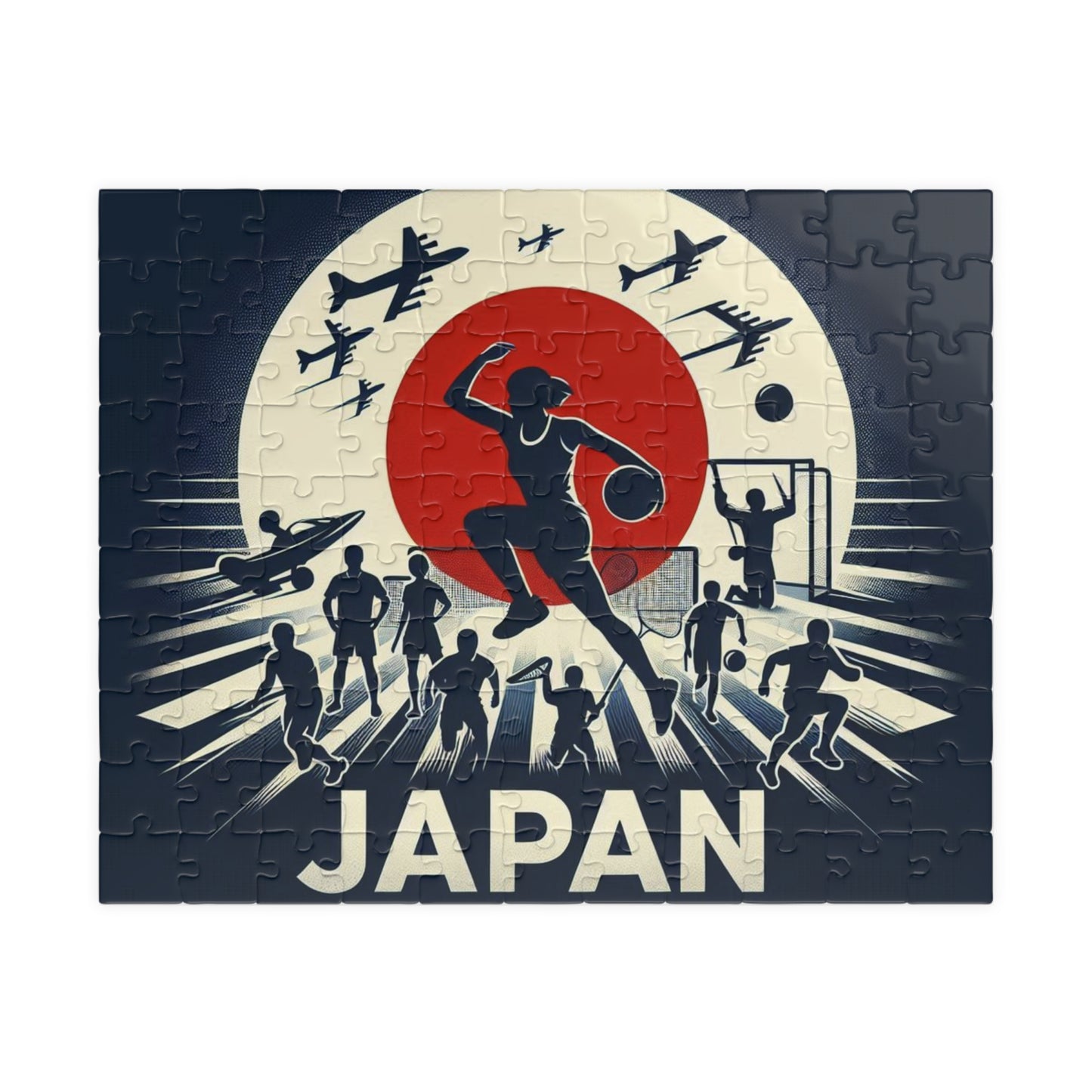 Flag Village Japan Sporting Flag Puzzle (110, 252, 520, 1014-piece) JPN0004