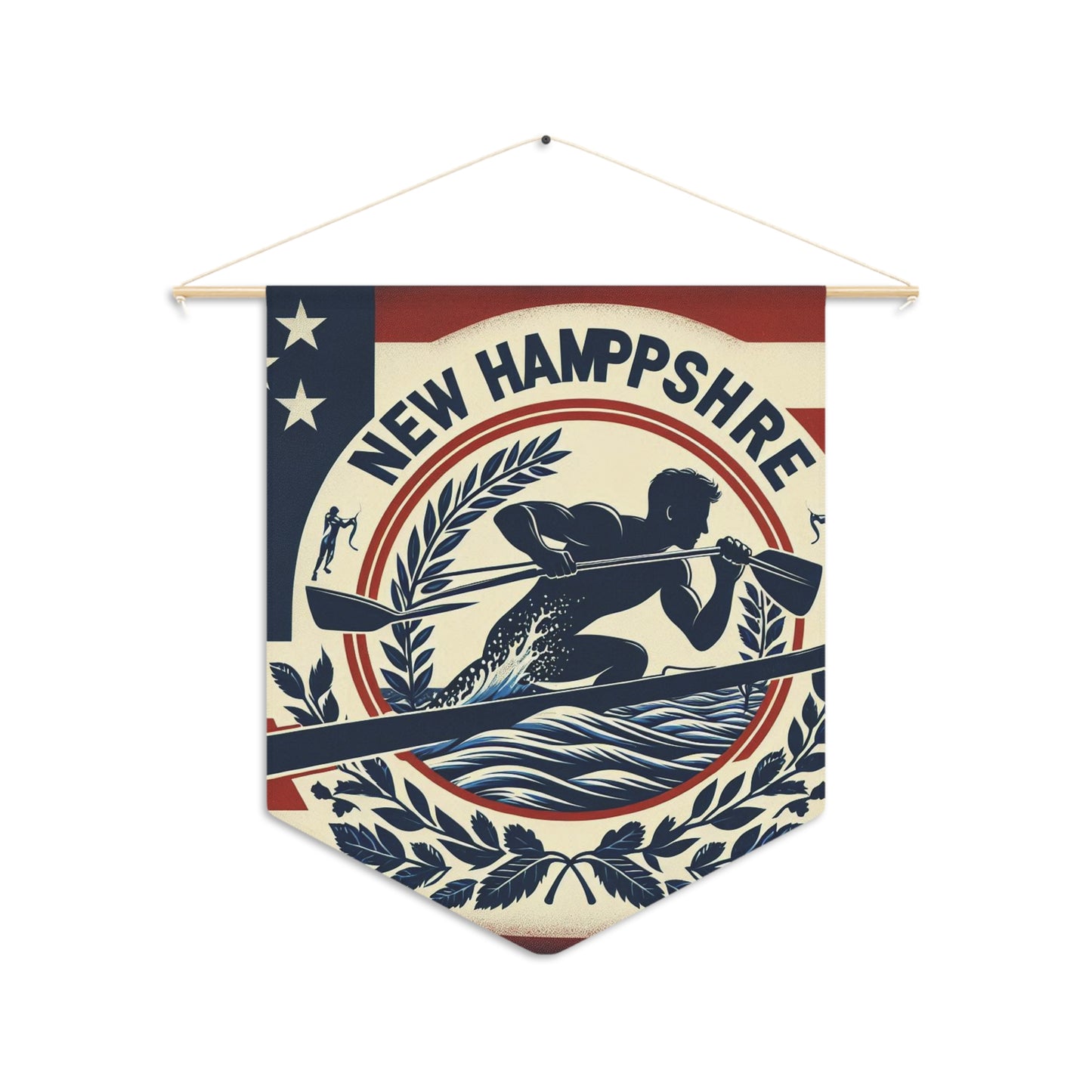 Flag Village New Hampshire State Flag Pennant Sporting Home Wall decoration NH0002