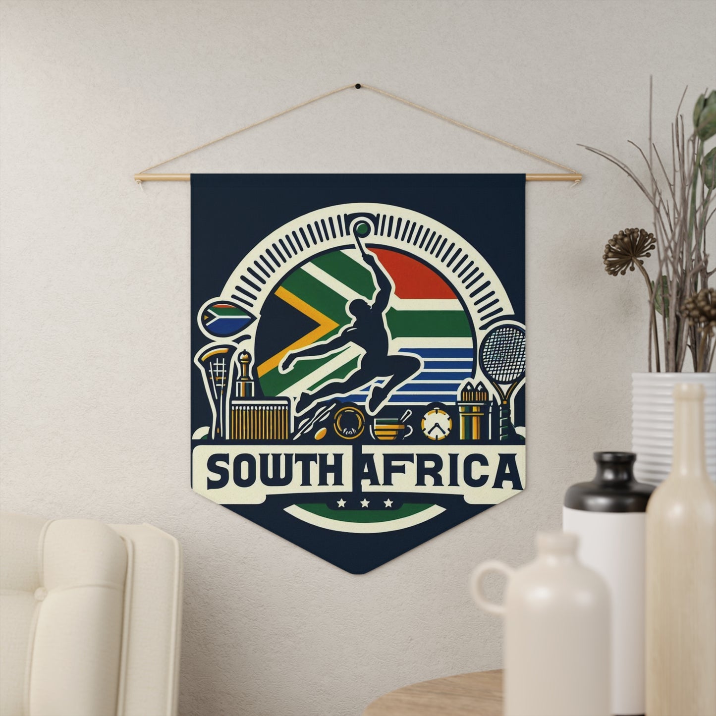 Flag Village South Africa Flag Pennant Sporting Home Wall decoration ZAF0001