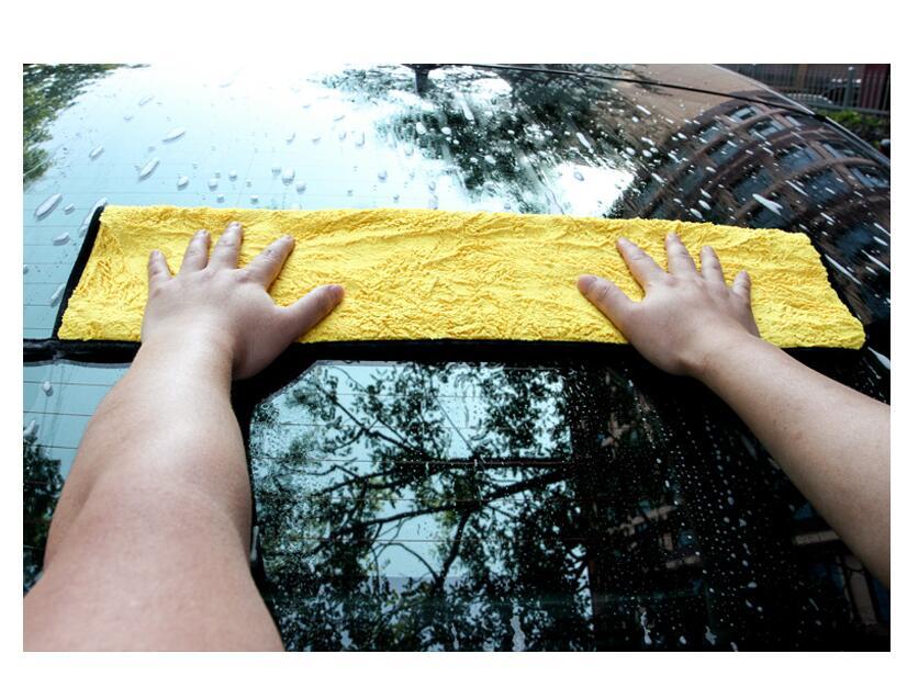 Flag Village Auto Tools Car wash towel cleaning cloth special towel not lint car glass absorbent rag non-deer skin towel thickening without leaving marks