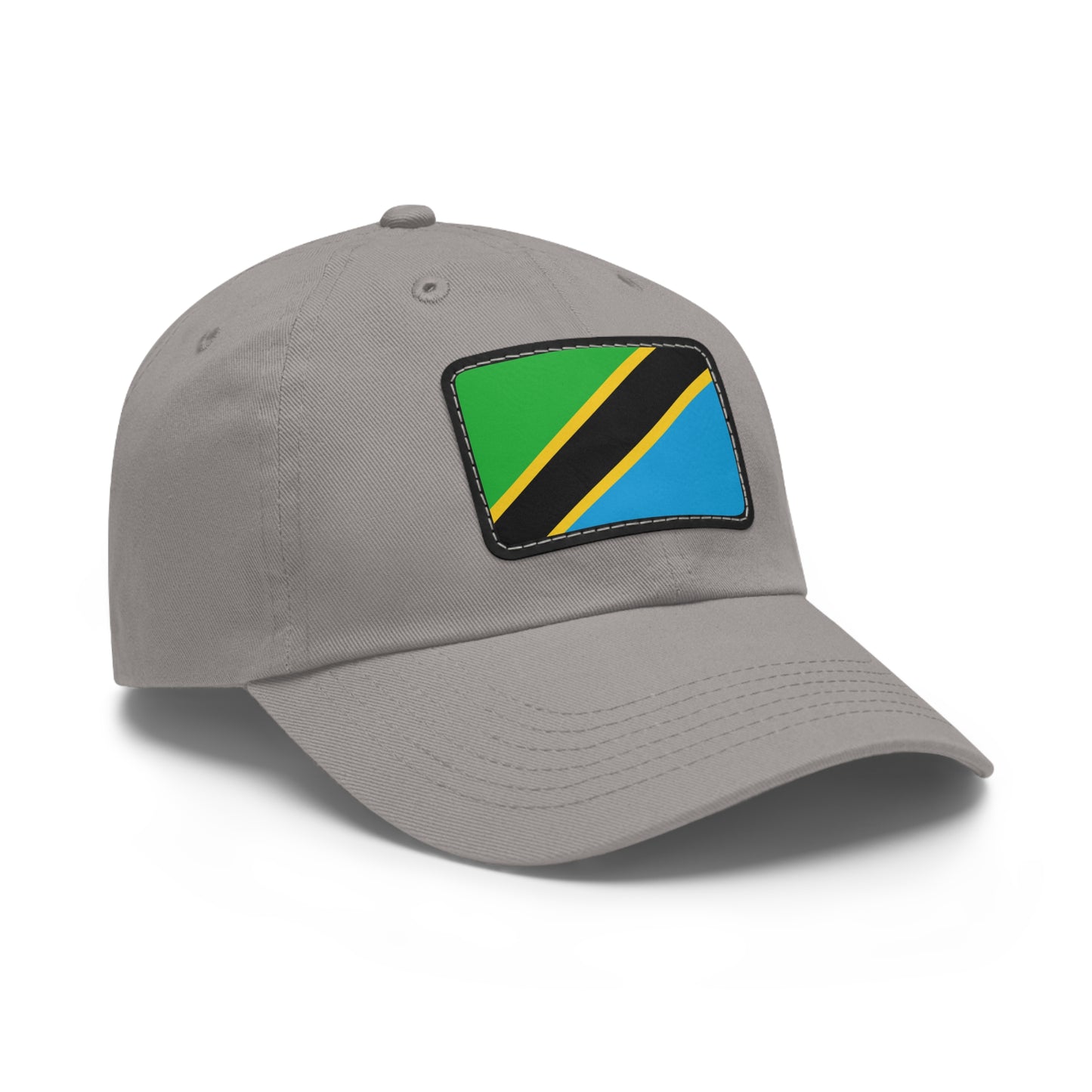 Flag Village Tanzania Flag Hat Cap with Leather Patch