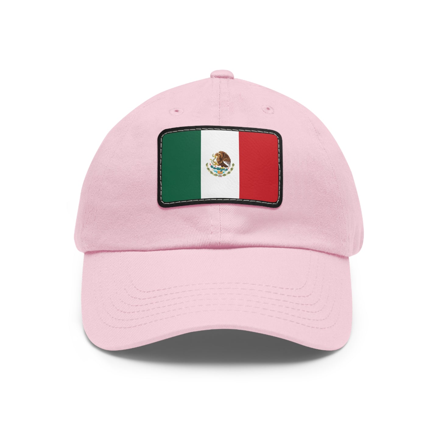 Flag Village Mexico Flag Hat Cap with Leather Patch