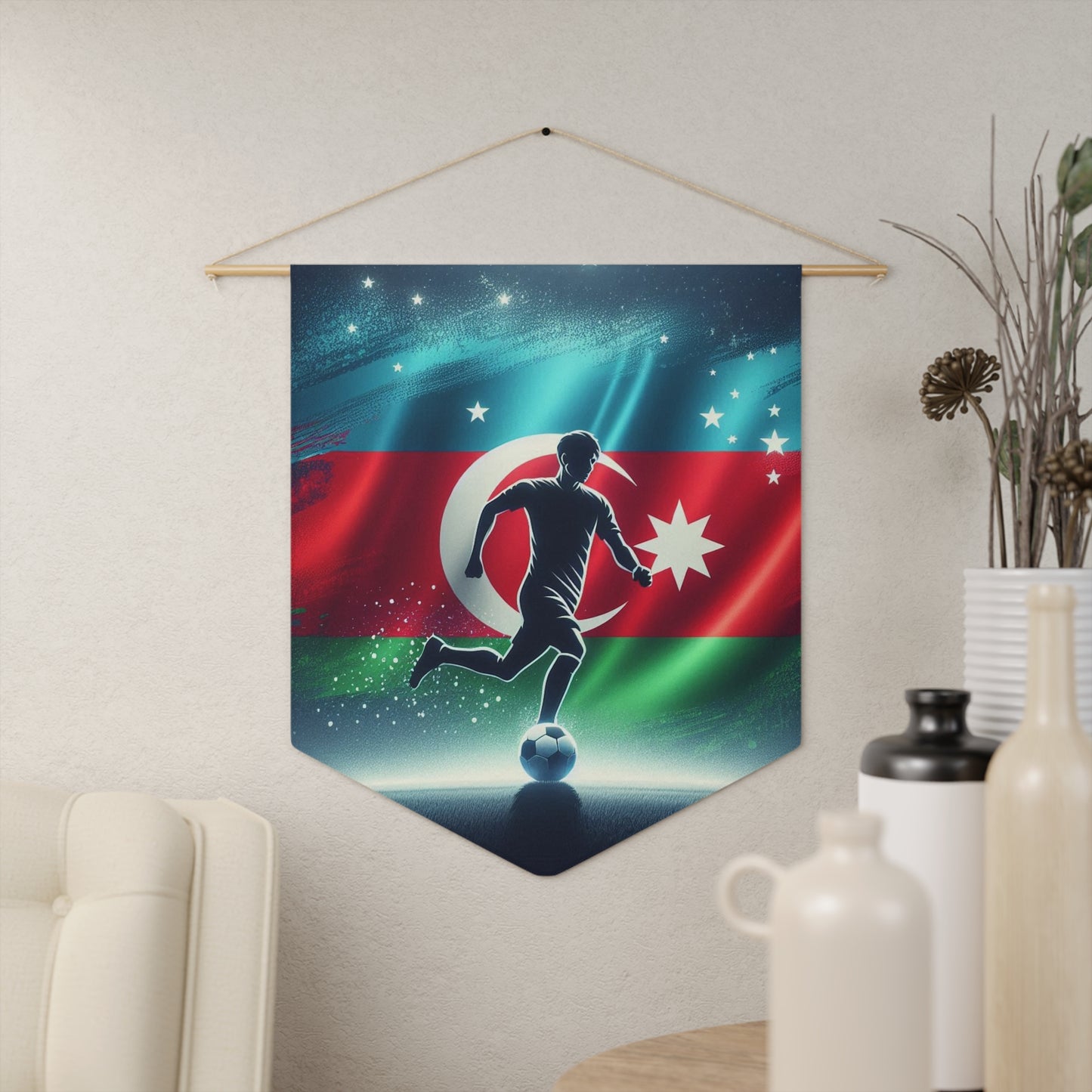 Flag Village Azerbaijan Flag Pennant Sporting Home Wall decoration AZE0002