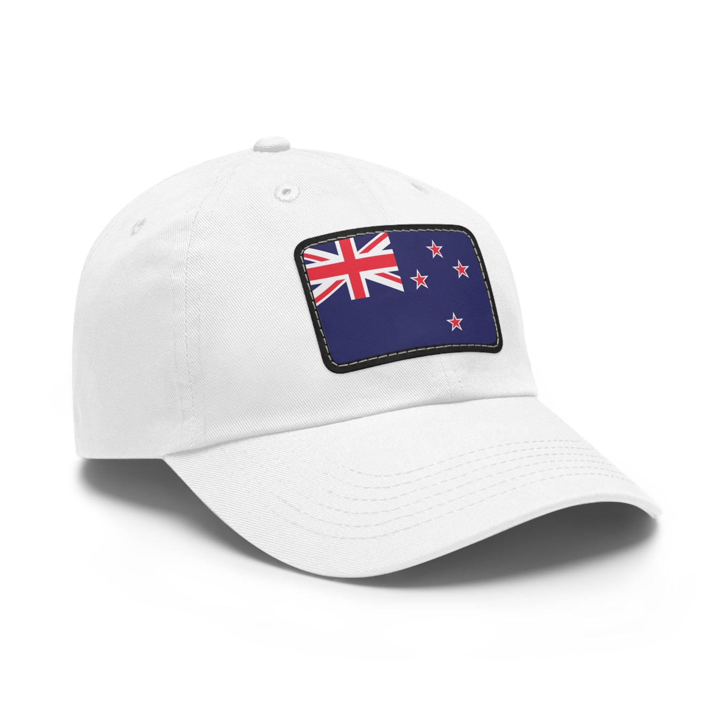 Flag Village New Zealand Flag Hat Cap with Leather Patch