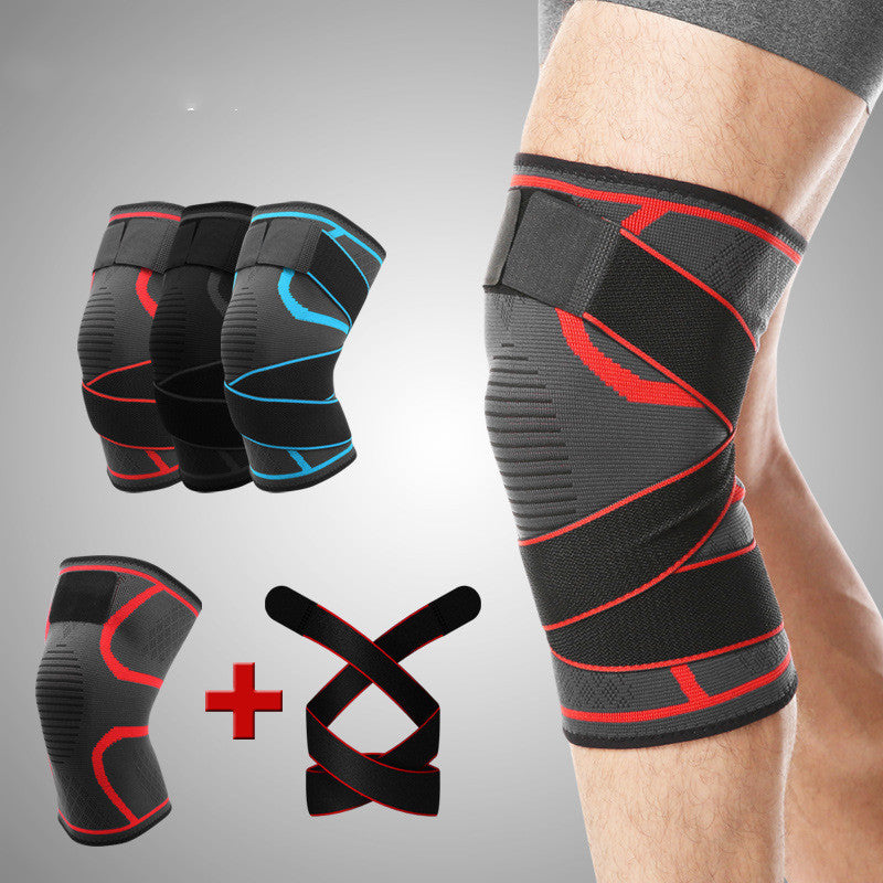 Flag Village Outdoor sports compression horoscope cross strap knee pads