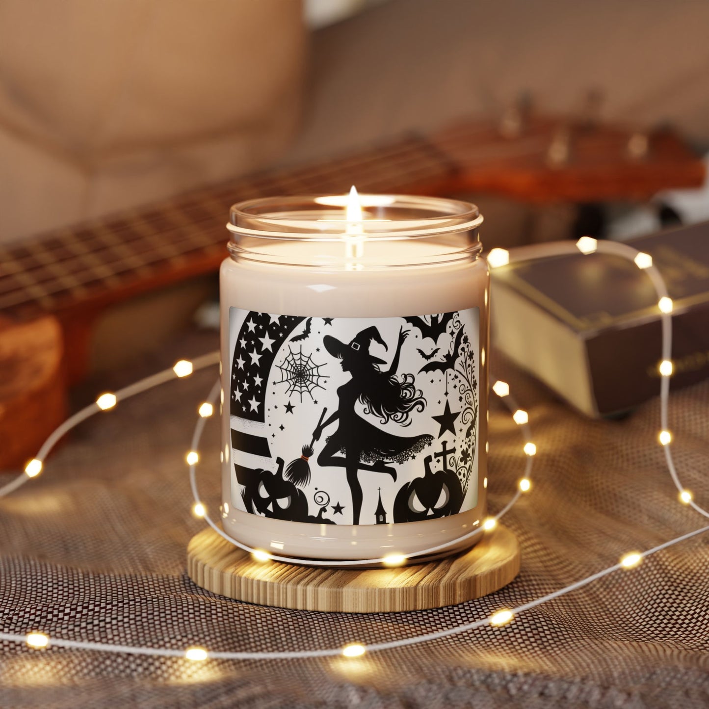 Flag Village Halloween Pretty Witch Scented Soy Candle, 9oz HW0034