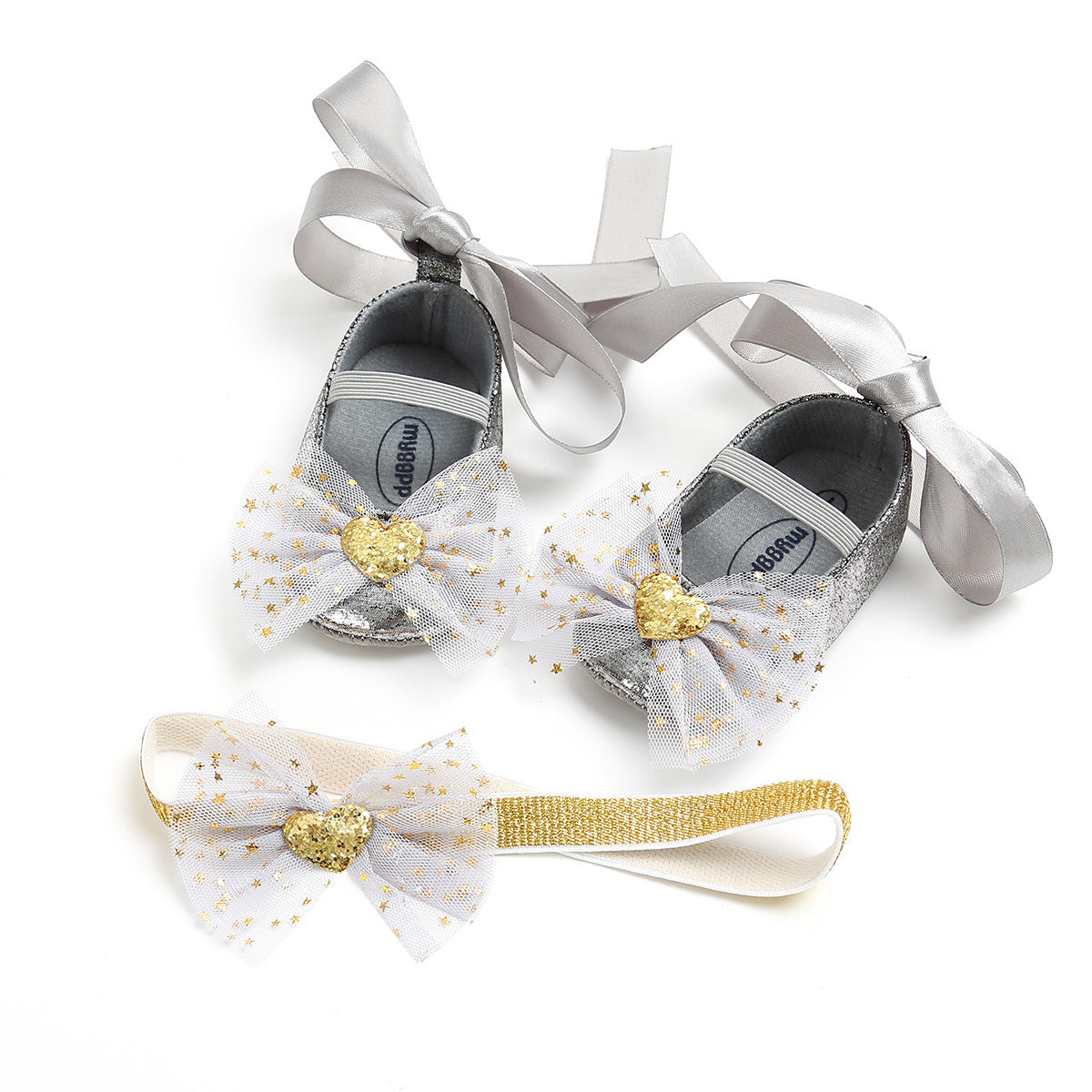 Flag Village Cute butterfly baby gift box with baby shoes princess shoes headdress Crown
