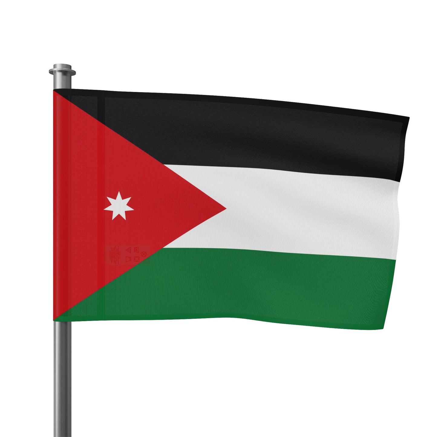 Flag Village Jordan Flag 18" x 12" / 36" x 24" / 60" x 36"