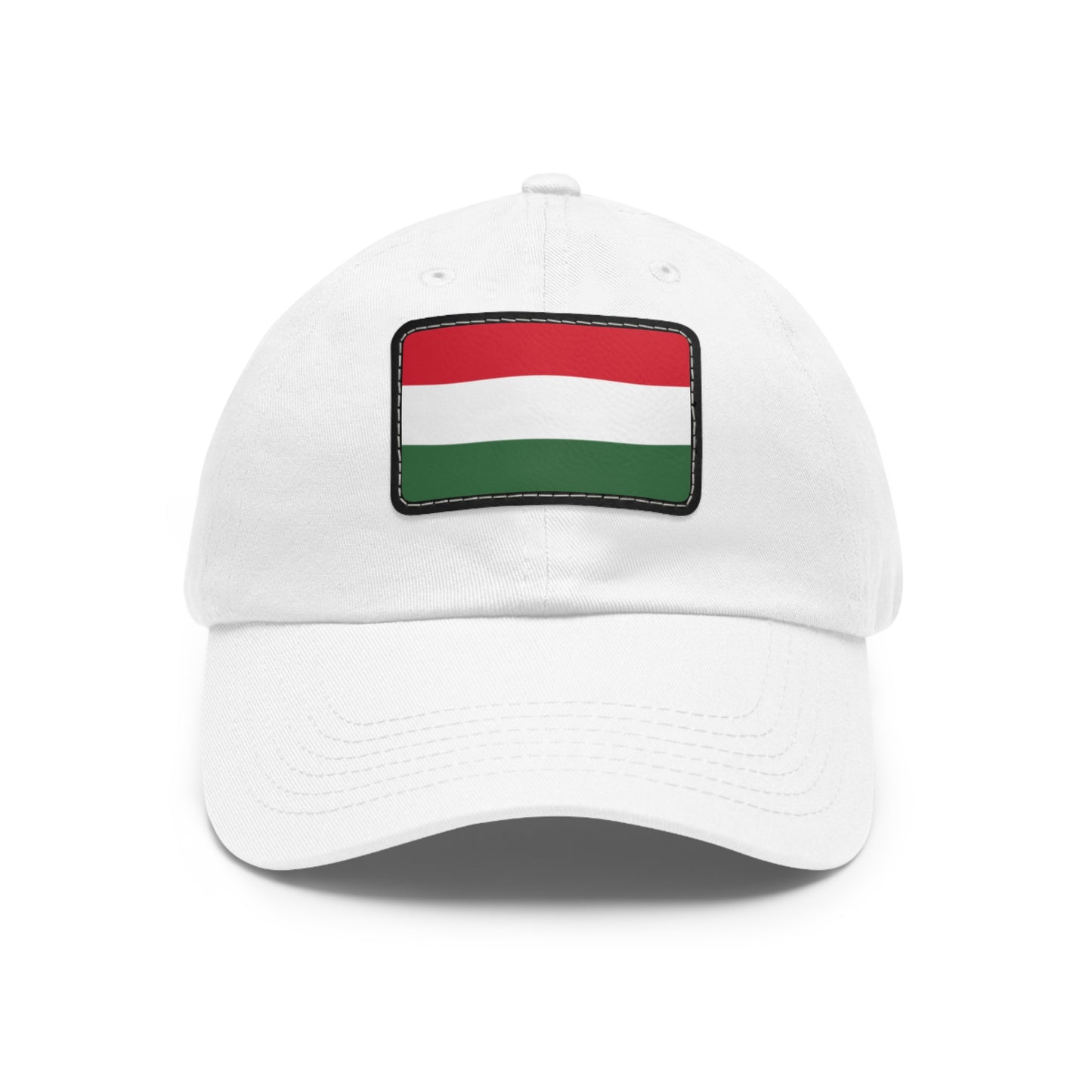 Flag Village Hungary Flag Hat Cap with Leather Patch