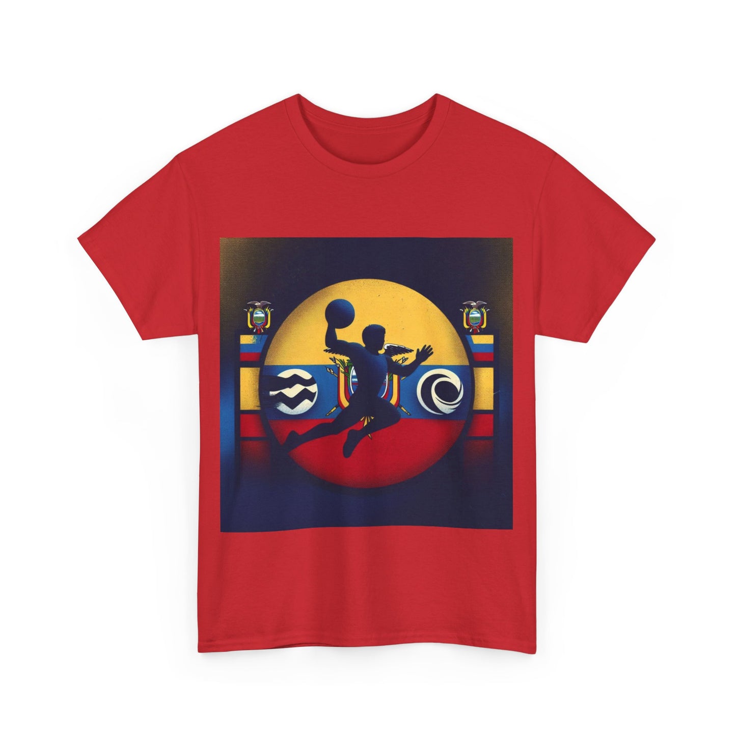 Flag Village Ecuador Sporting Flag T-SHIRT Heavy Cotton Tee ECU0005
