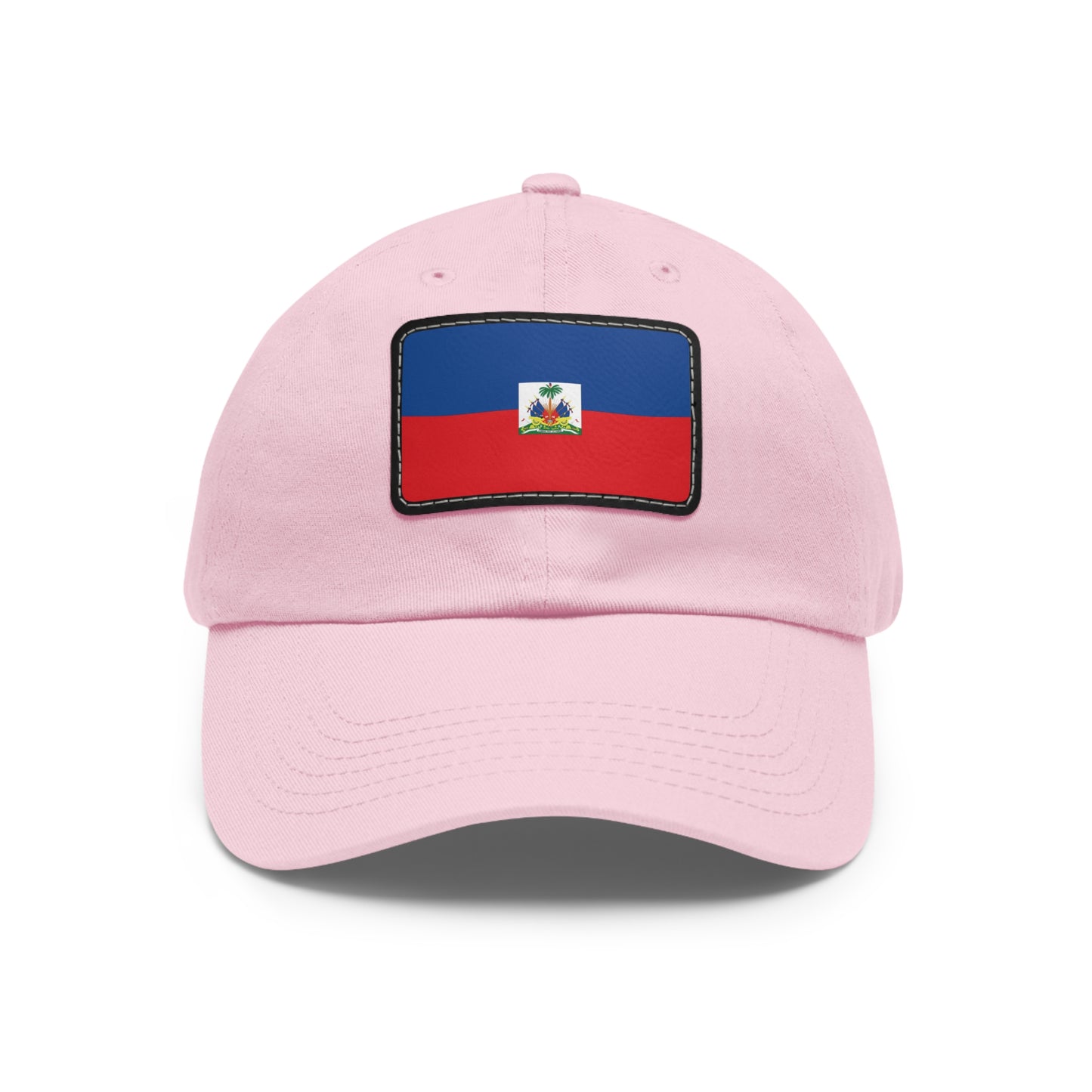 Flag Village Haiti Flag Hat Cap with Leather Patch