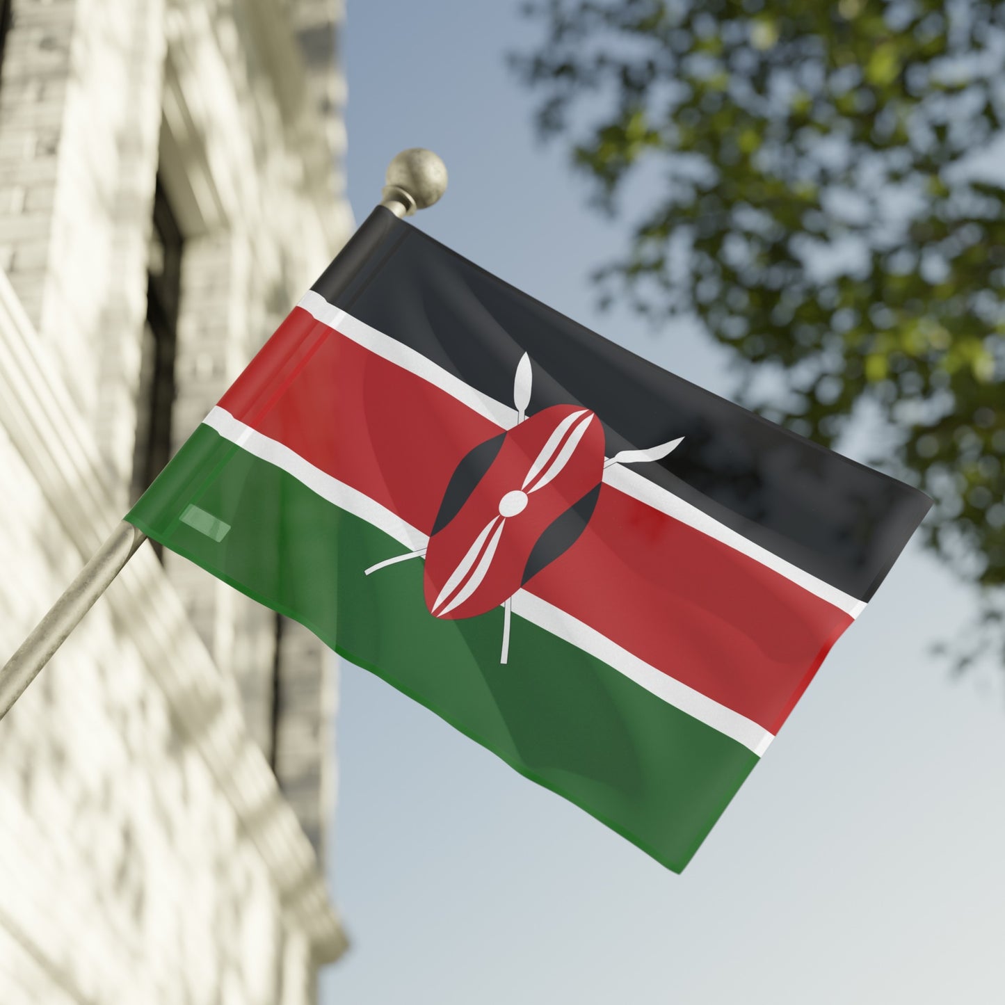 Flag Village Kenya Flag 18" x 12" / 36" x 24" / 60" x 36"
