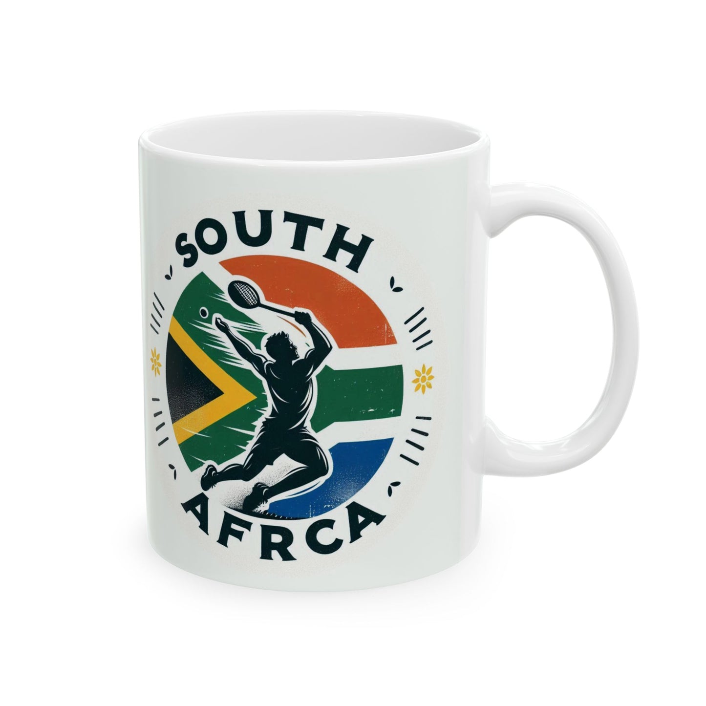 Flag Village South Africa Sporting Flag Ceramic Coffee Mug 11oz ZAF0006