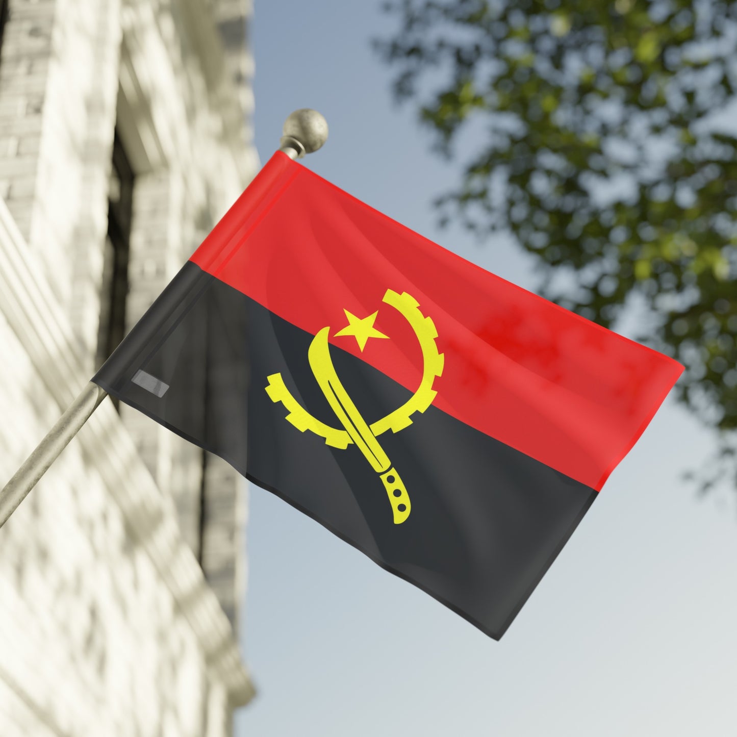 Flag Village Angola Flag 18" x 12" / 36" x 24" / 60" x 36"