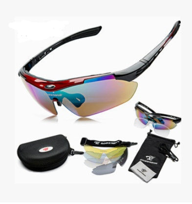 Flag Village 0089 Outdoor Sports With A Bike Bicycle Gear Box Myopia Goggles Sunglasses Polarized Riding Glasses