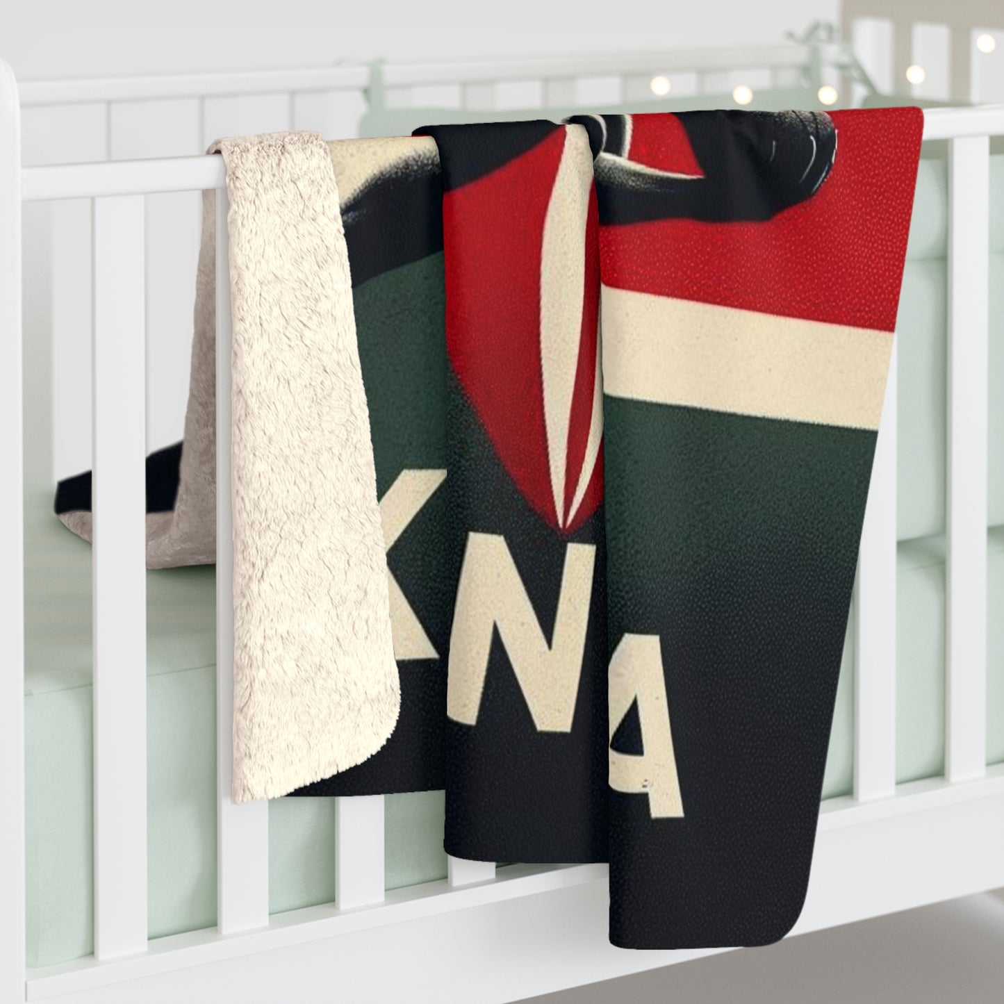 Flag Village KENYA Sporting Flag Sherpa Fleece Blanket KEN0003