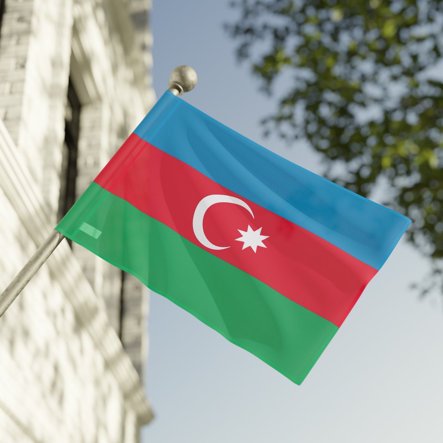 Flag Village Azerbaijan Flag 18" x 12" / 36" x 24" / 60" x 36"