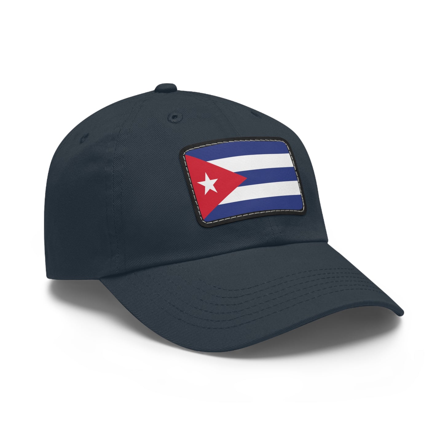 Flag Cuba Flag Hat Cap with Leather Patch