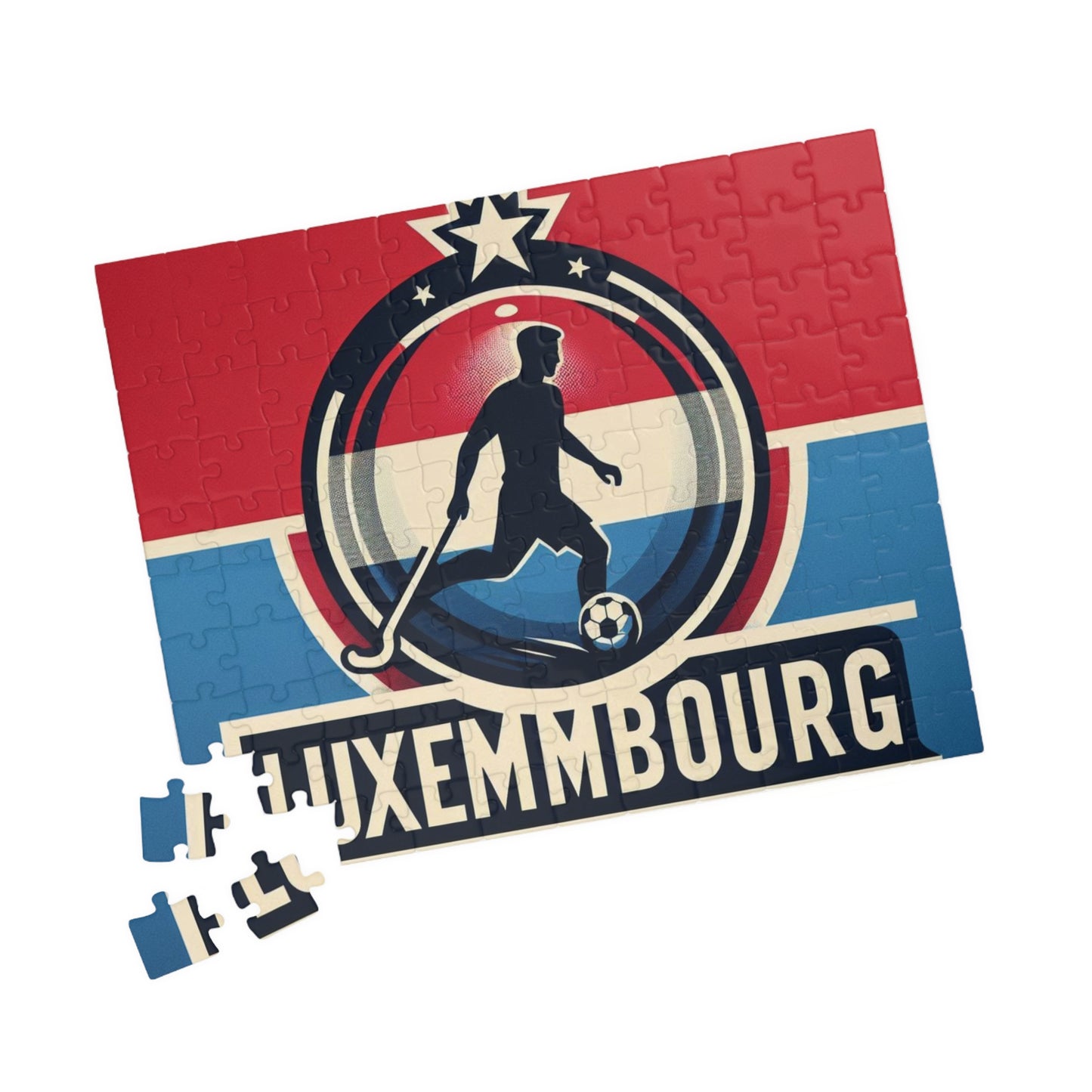 Flag Village Luxembourg Sporting Flag Puzzle (110, 252, 520, 1014-piece) LUX0007