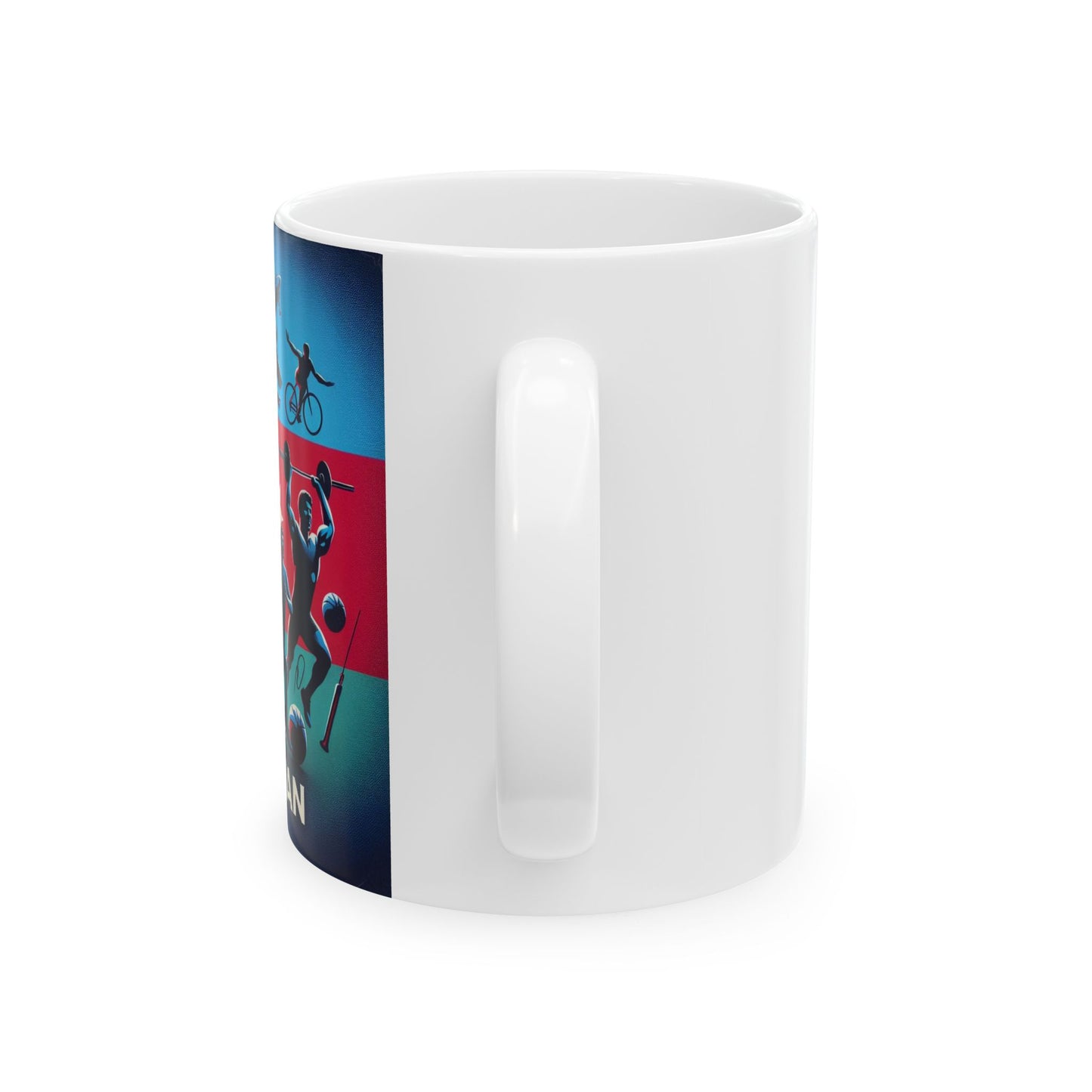 Flag Village Azerbaijan Sporting Flag Ceramic Coffee Mug 11oz AZE0004