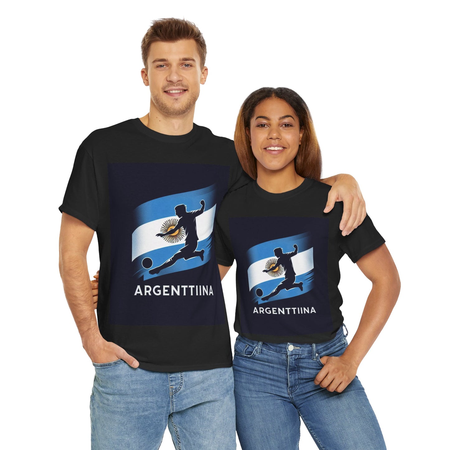 Flag Village Argentina Sporting Flag T-SHIRT Heavy Cotton Tee ARG0003