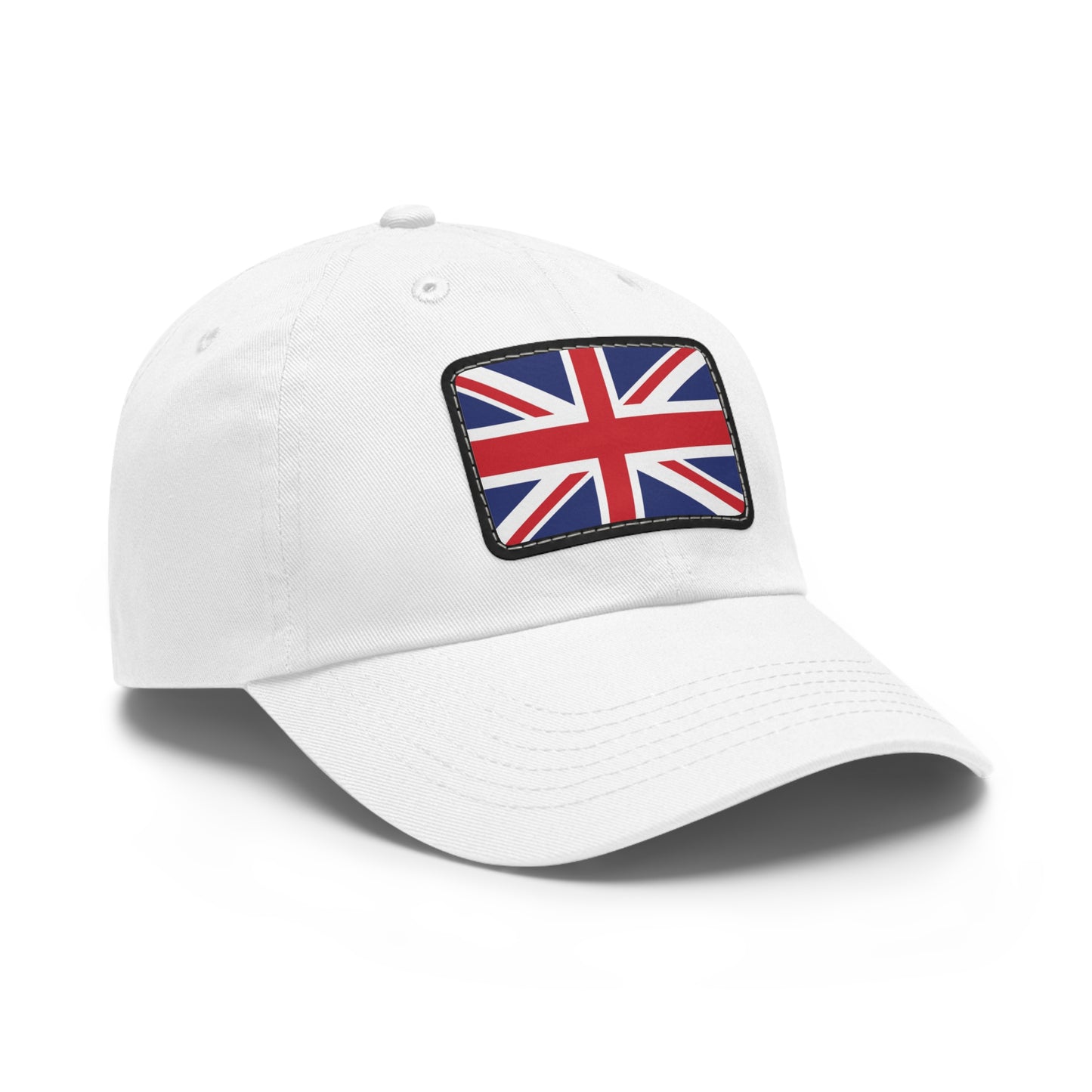 Flag Village United Kingdom Flag Hat Cap with Leather Patch