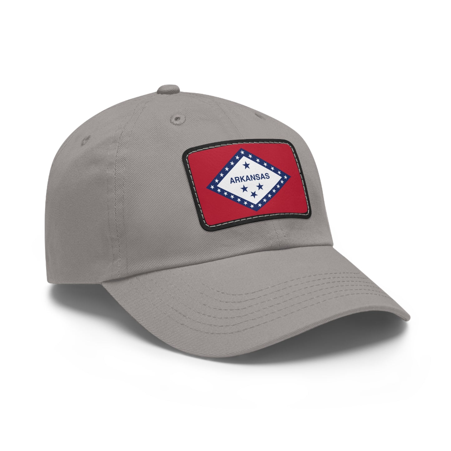 Flag Village USA American Arkansas State Flag Hat Cap with Leather Patch
