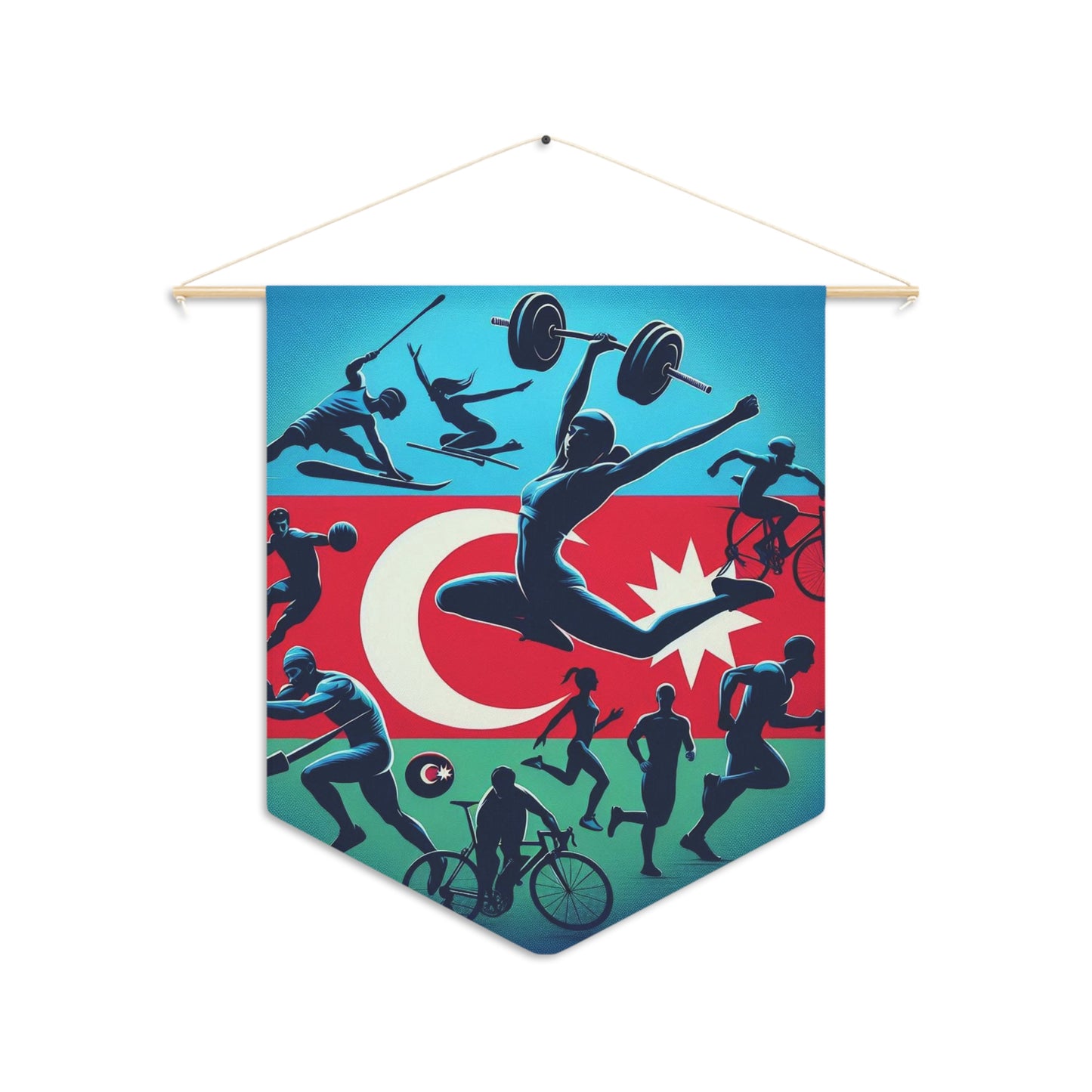 Flag Village Azerbaijan Flag Pennant Sporting Home Wall decoration AZE0001
