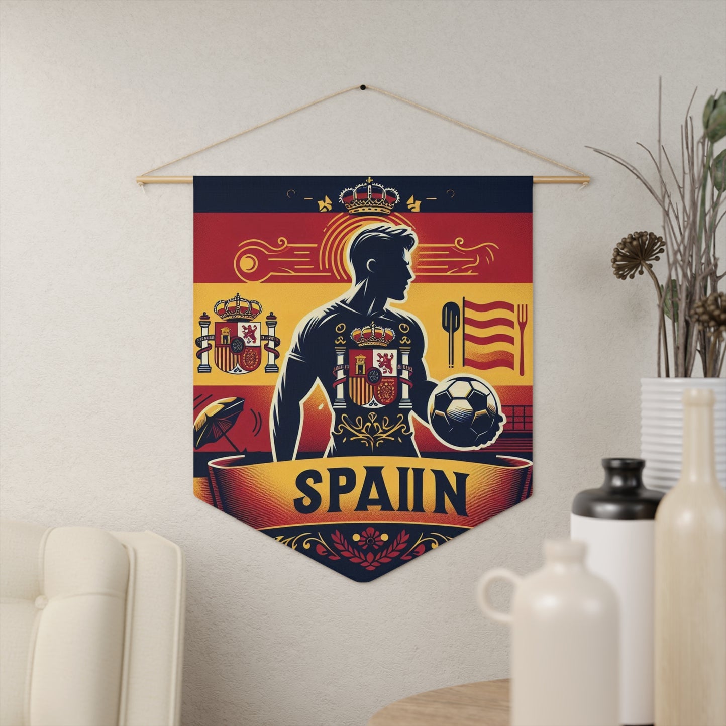 Flag Village Spain Flag Pennant Sporting Home Wall decoration ESP0001