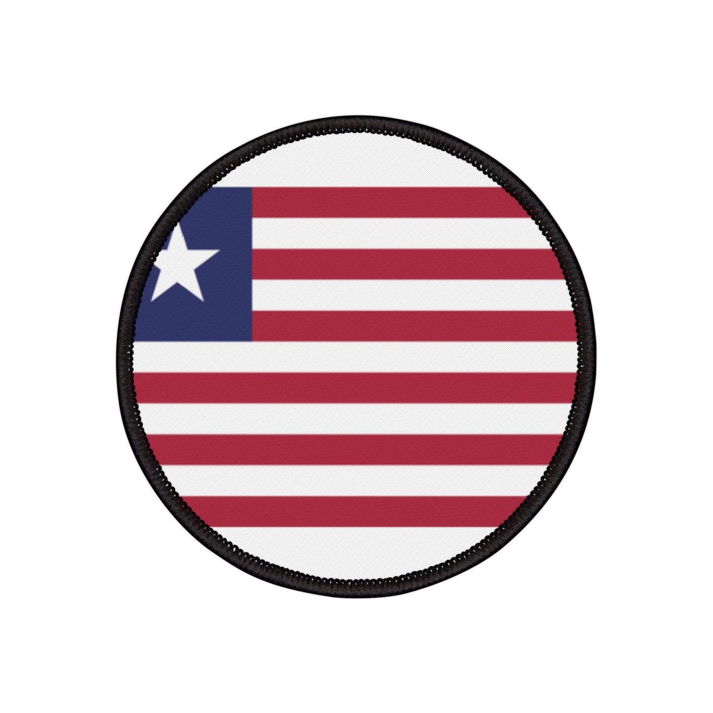 Flag Village Liberia Flag Embroidery Iron-On Patches