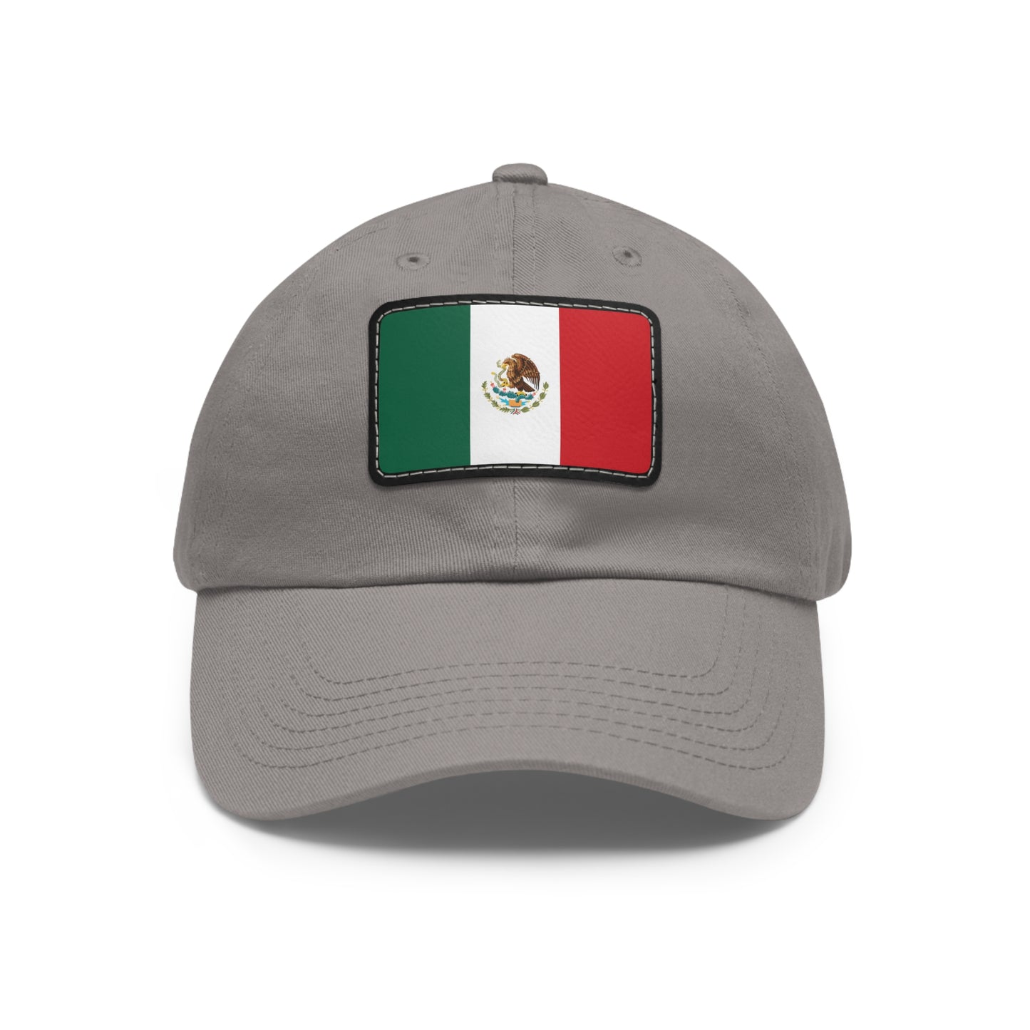 Flag Village Mexico Flag Hat Cap with Leather Patch