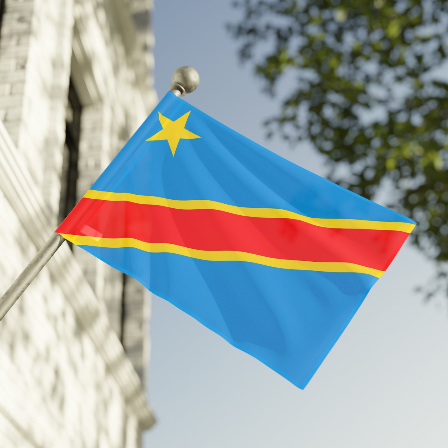 Flag Village Democratic Republic Of The Congo Flag 18" x 12" / 36" x 24" / 60" x 36"