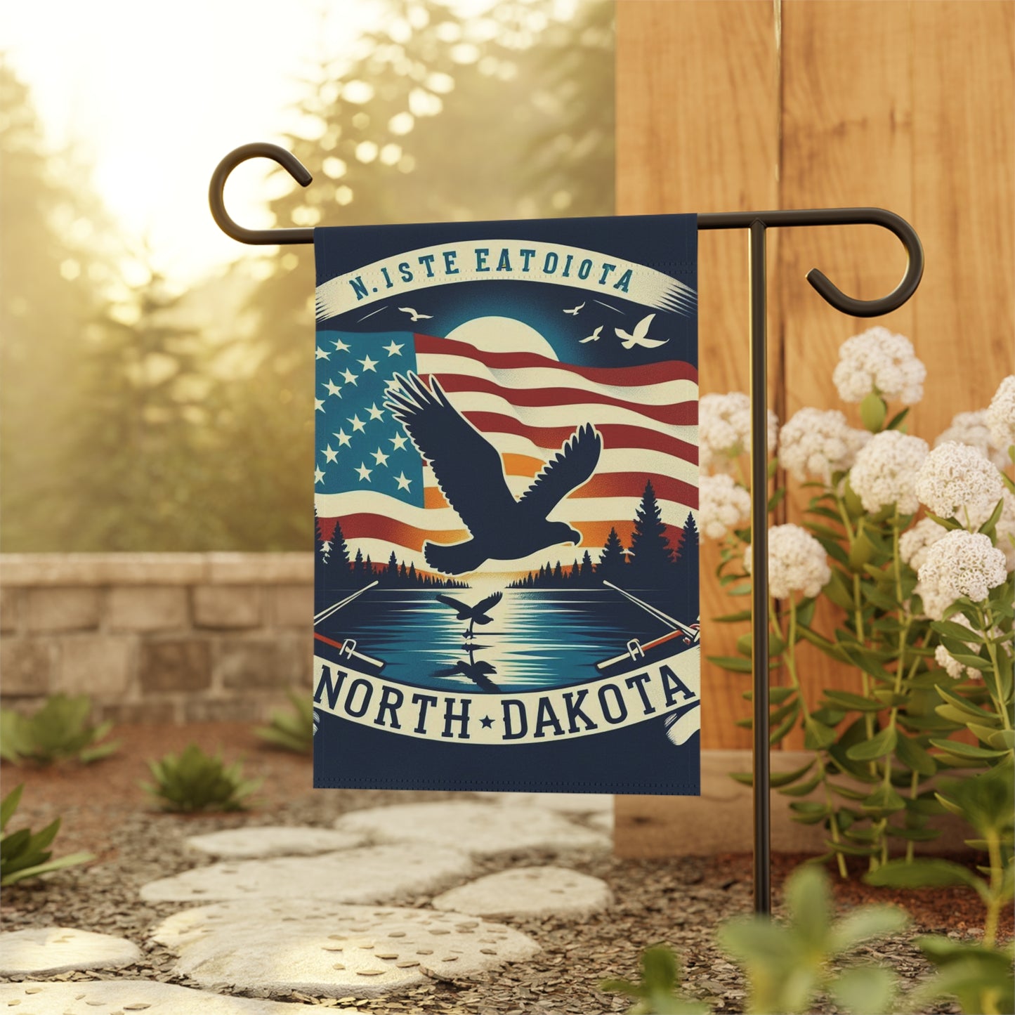 Flag Village North Dakota State Flag Sporting Garden & House Banner ND0003