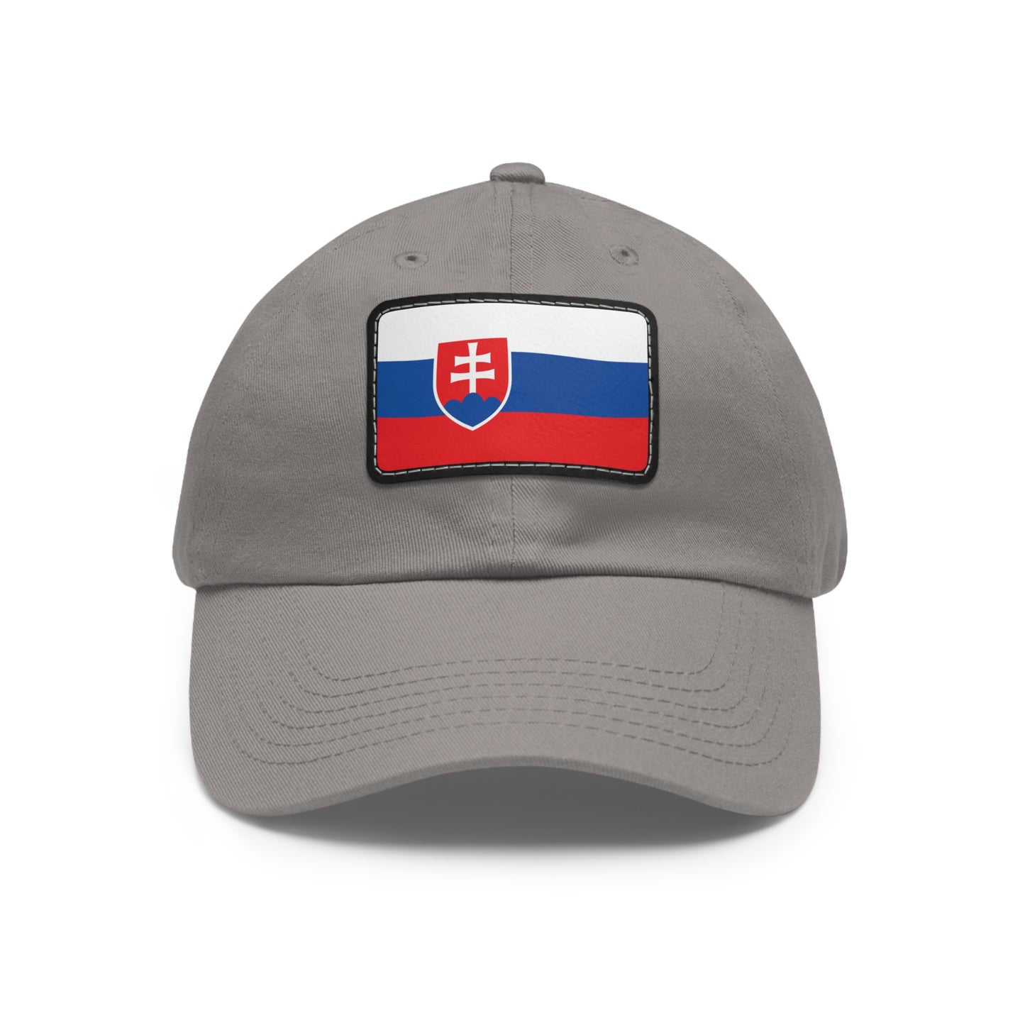 Flag Village Slovakia Flag Hat Cap with Leather Patch