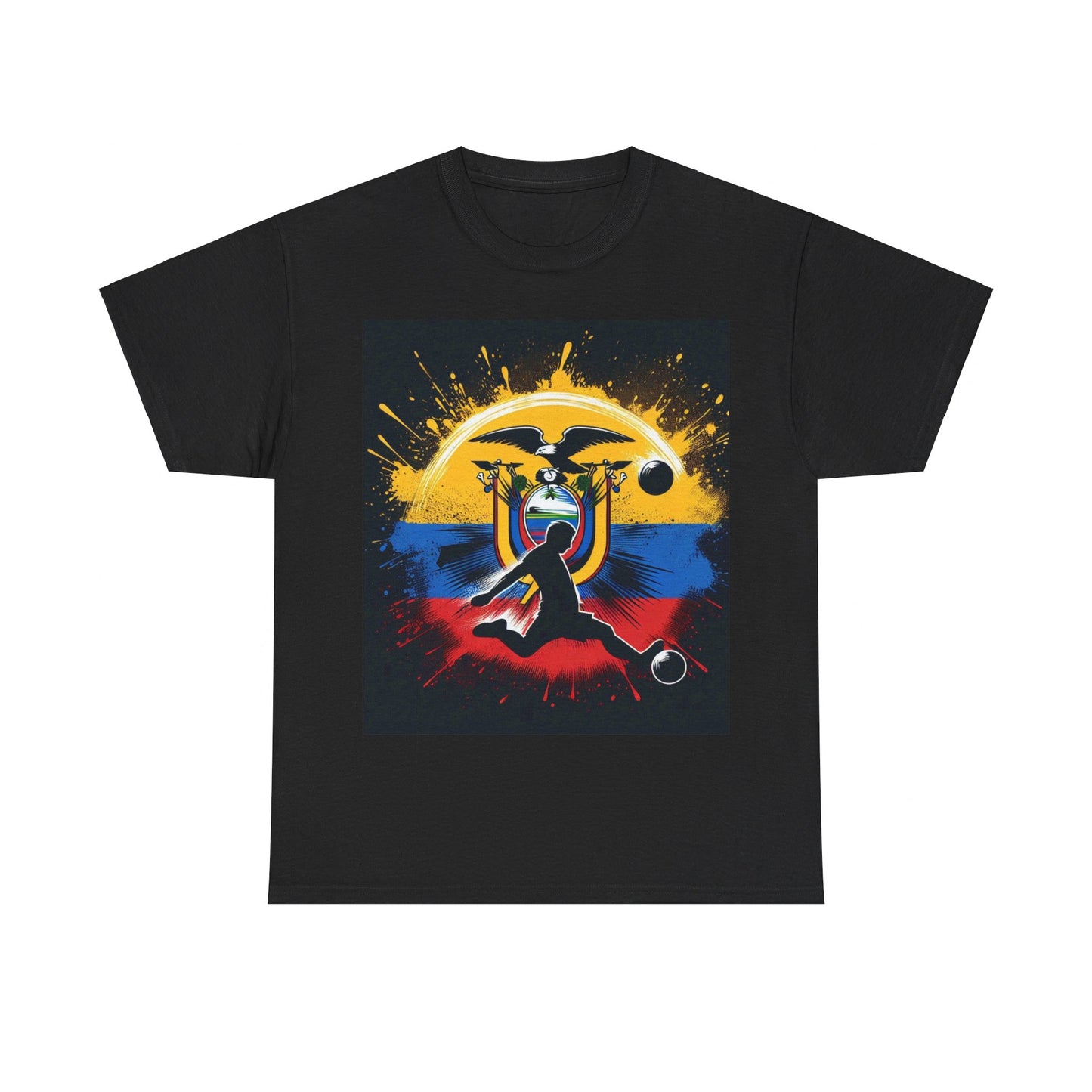Flag Village Ecuador Sporting Flag T-SHIRT Heavy Cotton Tee ECU0006