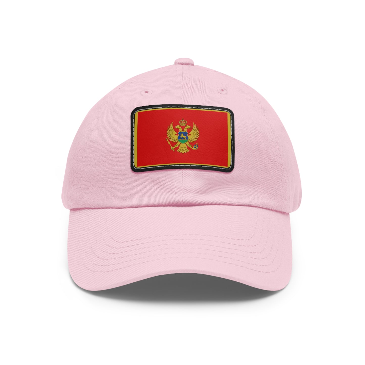 Flag Village Montenegro Flag Hat Cap with Leather Patch