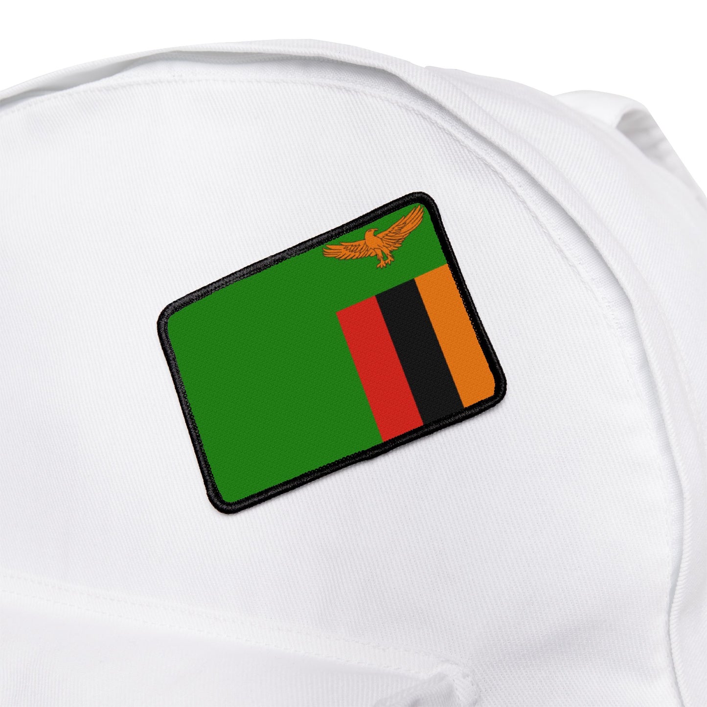 Flag Village Zambia Flag Embroidery Iron-On Patches