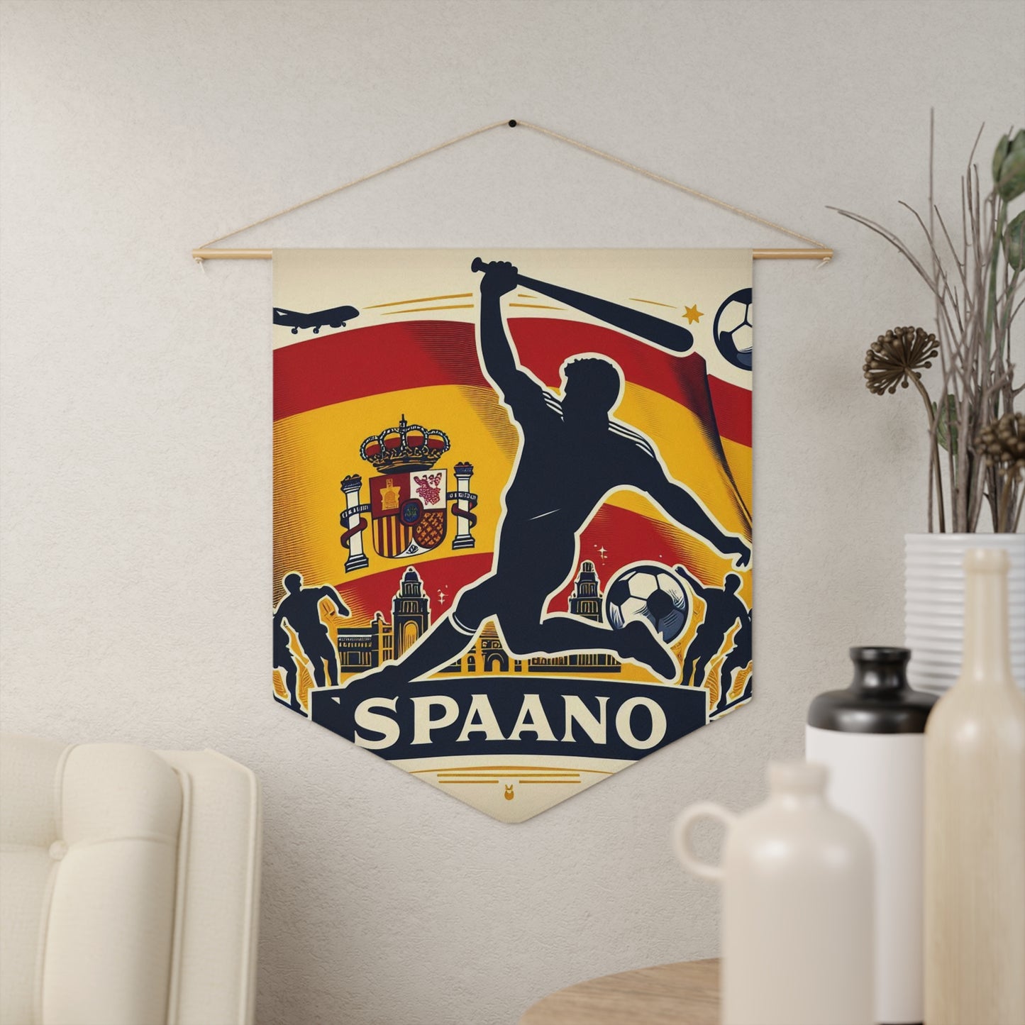 Flag Village Spain Flag Pennant Sporting Home Wall decoration ESP0002
