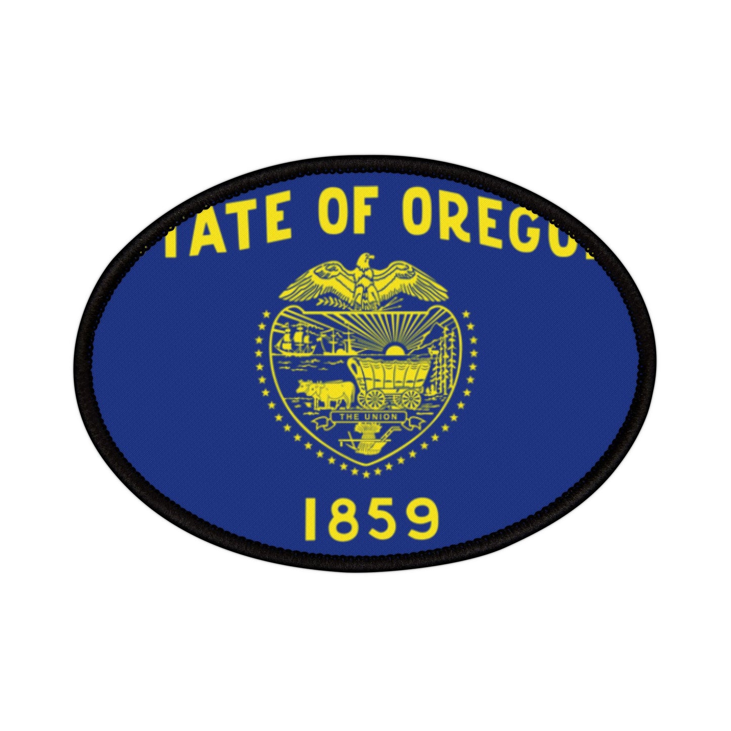 Flag Village Oregon (obverse) State Flag Embroidery Iron-On Patches